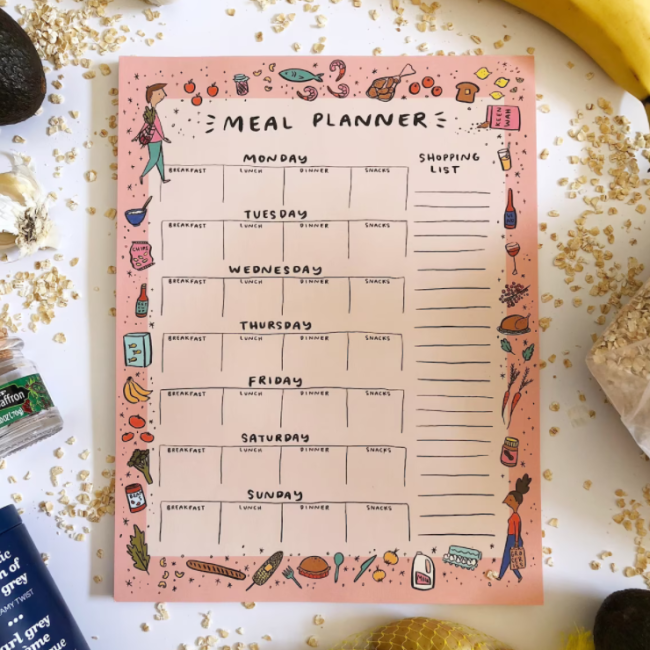 8.5"x11" Weekly Planner Notepad