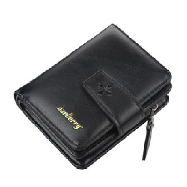 Baellerry D9155 men's short multi-card vertical zipper buckle coin purse multifunctional short wallet