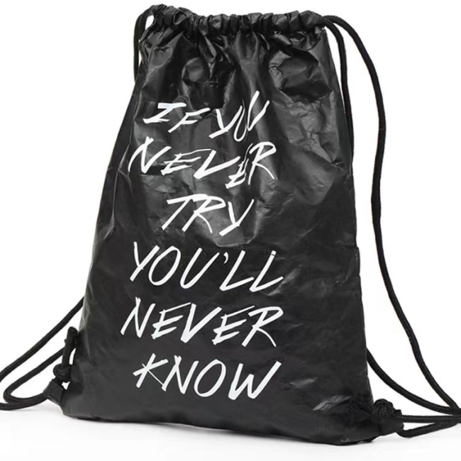 Моющаяся сумка на шнурке dupont Tyvek с бумажным шнурком, карманная сумка для хранения на открытом воздухе, водонепроницаемые рюкзаки в стиле ретро для женщин
