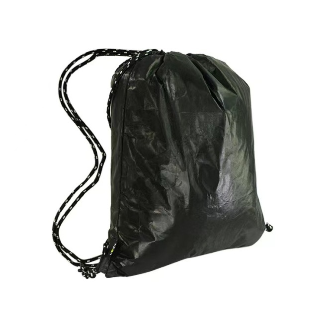 Bolsa de papel lavable dupont Tyvek con cordón, bolsa de almacenamiento de bolsillo, mochilas impermeables de tendencia retro para exteriores para mujer