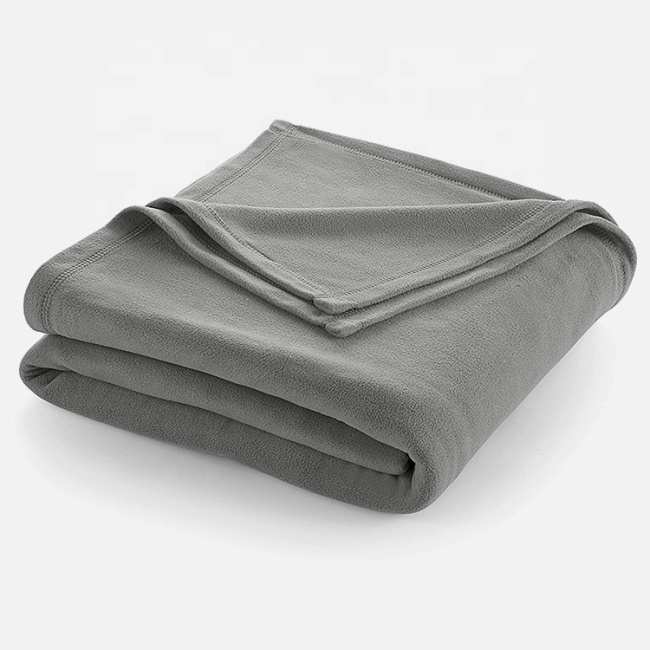 Оптовое серое флисовое одеяло, рекламное одеяло авиакомпании