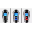 Sebességmérő kerékpár lámpa: fekete / piros / kék
