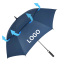 Umbrella Custom Logo Large Double Canopy Vented Windproof Umbrella Automatic Open Straight Golf Umbrella