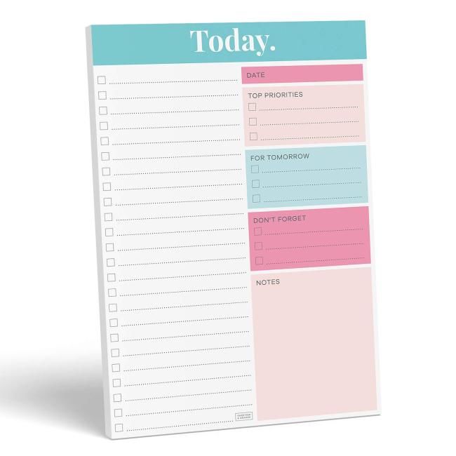 Bloco de memorandos personalizado adesivo diário para lista de tarefas