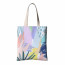 Full plate thermal sublimation printing flower canvas bag cotton canvas handle tote bag cotton bag
