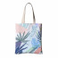 Bolsa de lona con estampado de flores y sublimación térmica de placa completa, bolsa de lona de algodón con asa, bolsa de algodón