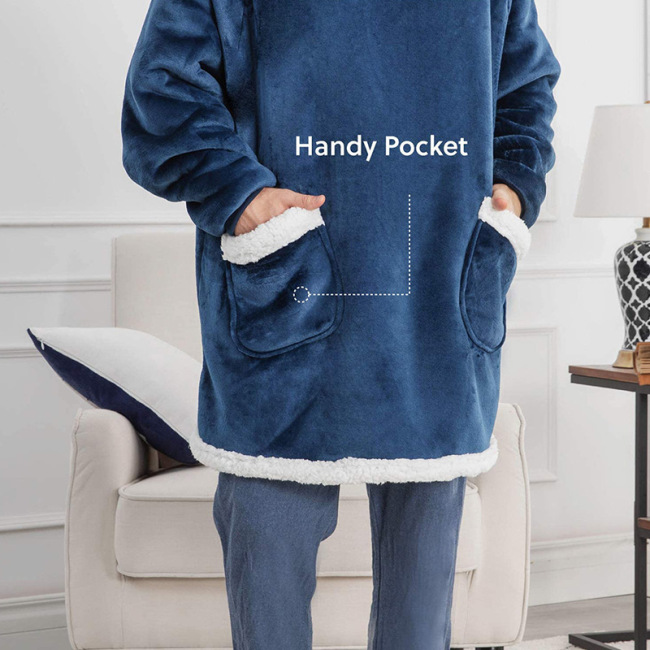 Custom Blanket Hoodie Warm Luxury Sweatshirt Hooded Blanket hoodie Sherpa flower Printed Hoodie Blanket