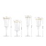 Wedding restaurant hotel glass goblet lead free crystal gold rim wine glasses Drinkware Barware