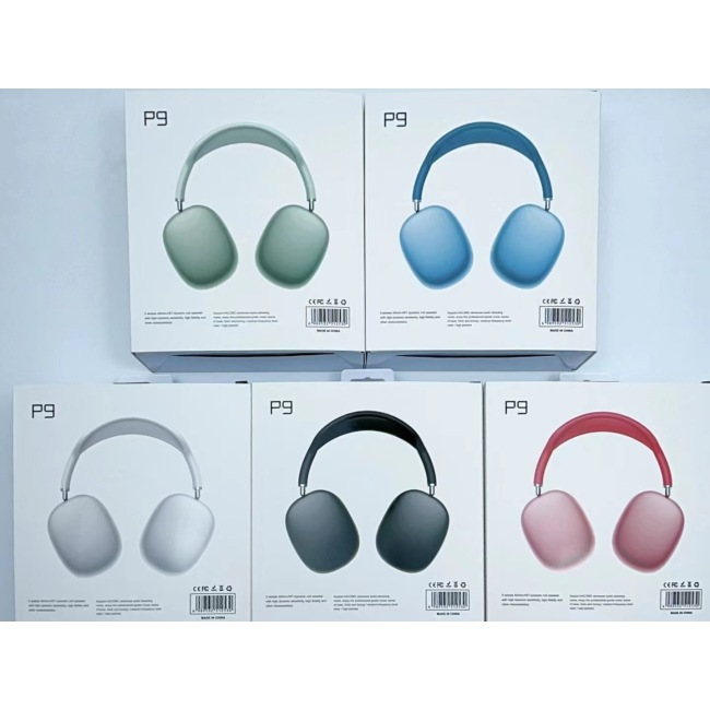 P9 vezeték nélküli fülhallgató sztereó Hi-fi basszus fejhallgató mikrofonnal Gaming Sports Bt 5.0 fejhallgató