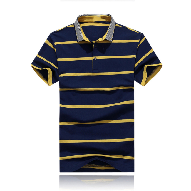 Летние дешевые полосатые рубашки поло с коротким рукавом в полоску повседневная мужская футболка на заказ camisa hombre персонализированная мужская футболка