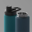 Rozsdamentes acél 12/18/24/32/46 OZ duplafalú vákuum szigetelt vizes palackok szalmával BPA-mentes sportkempingezéshez és túrázáshoz
