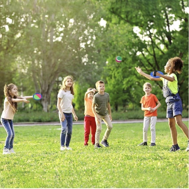 Strandlabda dobás és elkapás játék Catch Ball játék gyerekeknek, biztonsággal készült Catch Ball sport horoggal és hurokkal