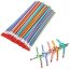 Lápiz de rayas multicolor suave y flexible flexible con borrador para estudiantes o niños