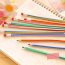 Flexible Soft Bendy Multi Colored Striped Pencil with Eraser for Students or Children