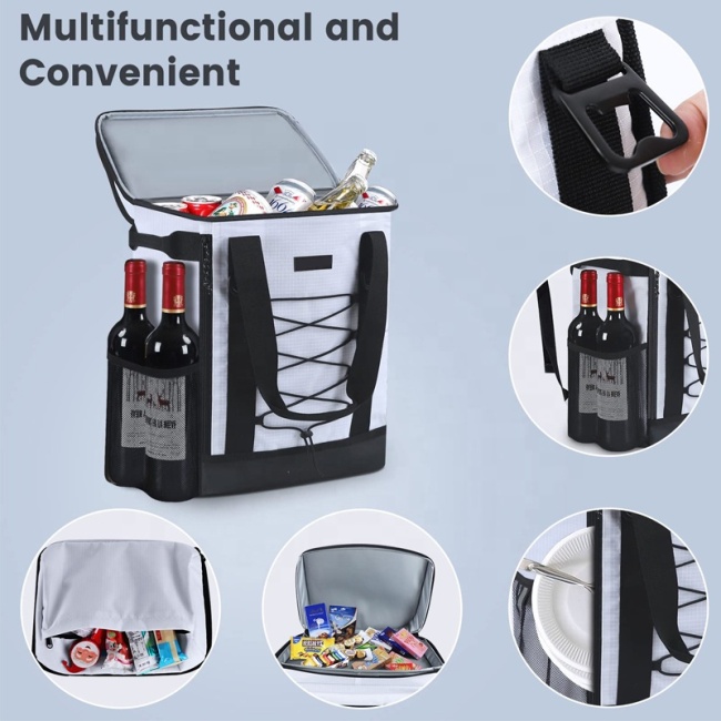 Mergeboon multifuncional a prueba de fugas aislar bolsas de almuerzo de picnic mochila enfriadora de cofre de hielo bolsas de congelador para adultos