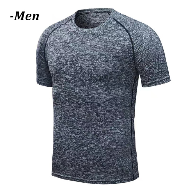 Camisas atléticas de malla de ajuste seco para hombres personalizados Camiseta de entrenamiento de entrenamiento elástico Ropa deportiva para hombres