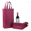 Moda personalizada huahao bolsa única 2 4 6 garrafas bolsa não tecida para vinho com logotipo