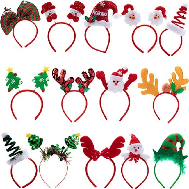 wholesale navidad 2022 vacaciones navidad accesorios para el cabello cabeza de árbol de navidad sombrero toppers mujeres santa sombrero decoración de navidad