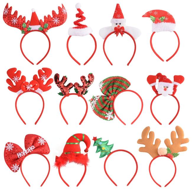 Название товара wholesale Рождество 2022 праздник Рождество Аксессуары для волос Xmas Tree Head Hat Ботворезы женщины Санта Шляпа рождественский декор Код товара