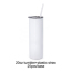 Amerikai raktári nagykereskedelmi fehér Szublimációs blank 20oz 30oz Rozsdamentes acél duplafalú vékony, egyenes szublimációs pohár