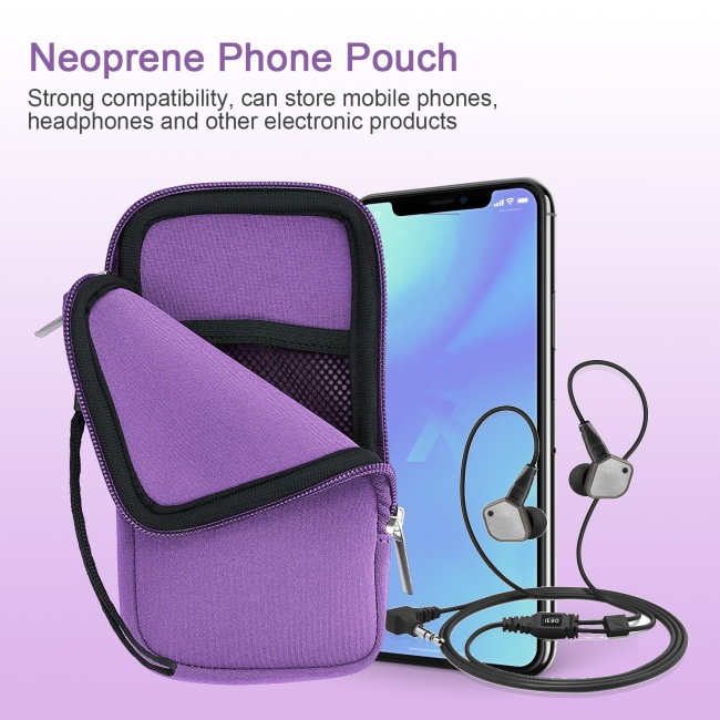 Neoprene Phone Pouch Case Water Proof Cell Phone Bag With Lanyard Waterproof Pouches For Mobile Phones
