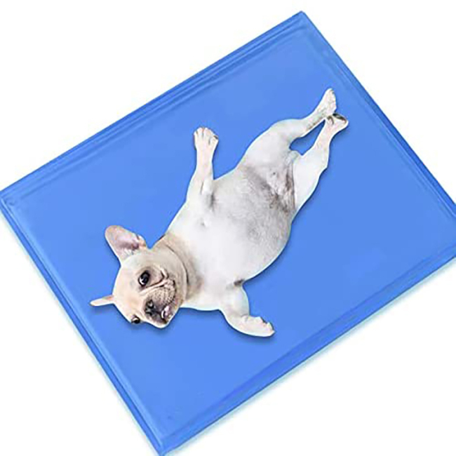 Almofadas reutilizáveis ​​tapete de resfriamento personalizado para viagem para animais de estimação tapete de resfriamento de gel para cama de cachorro designer