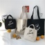 Personalizar moda reciclable compras bolsa de algodón bolsa de algodón personalizado impreso bolsa de lona totalizador