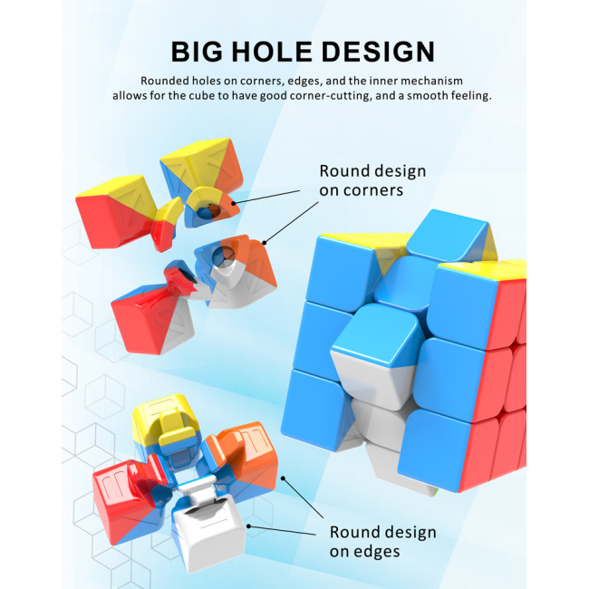 Развивающие игрушки 3x3x3 Magic Cube Sticker), 3d Magic Cube, 3x3 Magic Puzzle Cube (углеродное волокно в сумках, унисекс, АБС-пластик