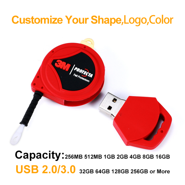 Personalized Custom Design Your 3d Shape Logo Pvc Cartoon 8gb 32gb 64gb Pen Drive Pendrive Memory Stick Custom Usb Flash Drive