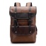 PU Leather Business Backpacks Waterproof Retro Bags Travel Laptop Backpacks