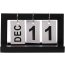 Calendario de escritorio con tapa Manual de madera, calendario de escritorio Vintage reutilizable, calendario de bloque para decoración de oficina, mesa de hogar DIY, planificador