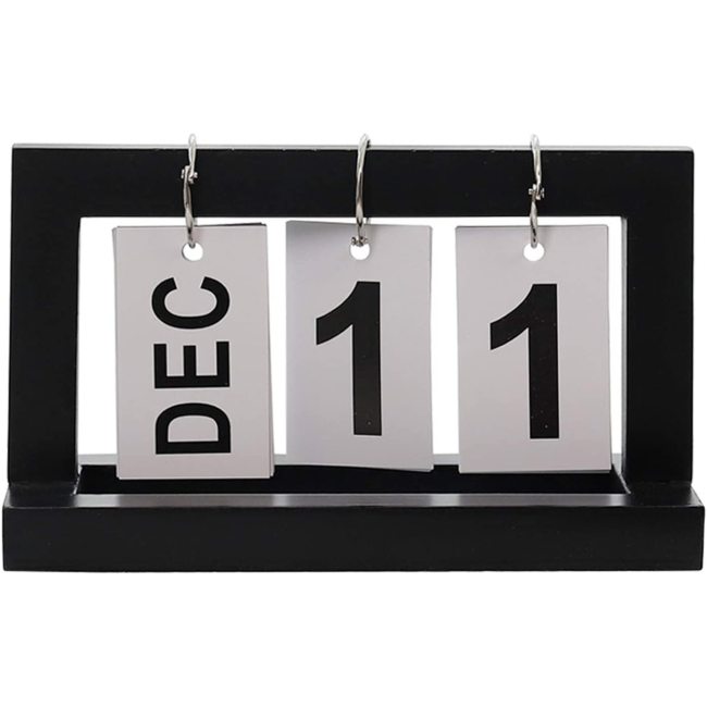 Деревянный ручной перекидной настольный календарь многоразовый винтажный настольный календарь блок-календарь для украшения офиса, домашнего стола DIY, планировщик