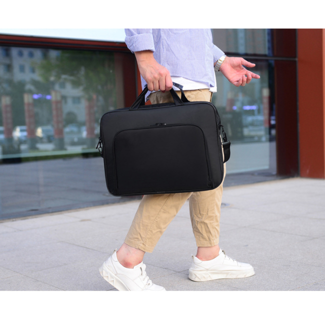Bolsa mensageiro à prova d'água de luxo, bolsa para laptop de 15.6 polegadas para computador masculino