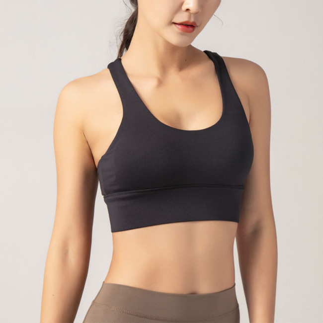 Kiváló minőségű tervező egyedi nylon spandex Fitness Yoga Wear Gym Workout Állítható pántos sportmelltartó nőknek