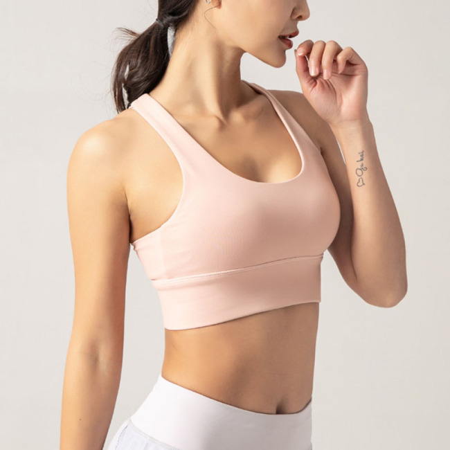 Kiváló minőségű tervező egyedi nylon spandex Fitness Yoga Wear Gym Workout Állítható pántos sportmelltartó nőknek