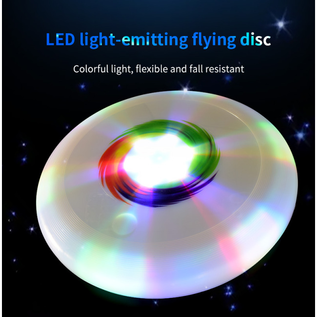 Outdoor sports entertainment flying disc 175g ultimate frisbeed disc golf with led lights