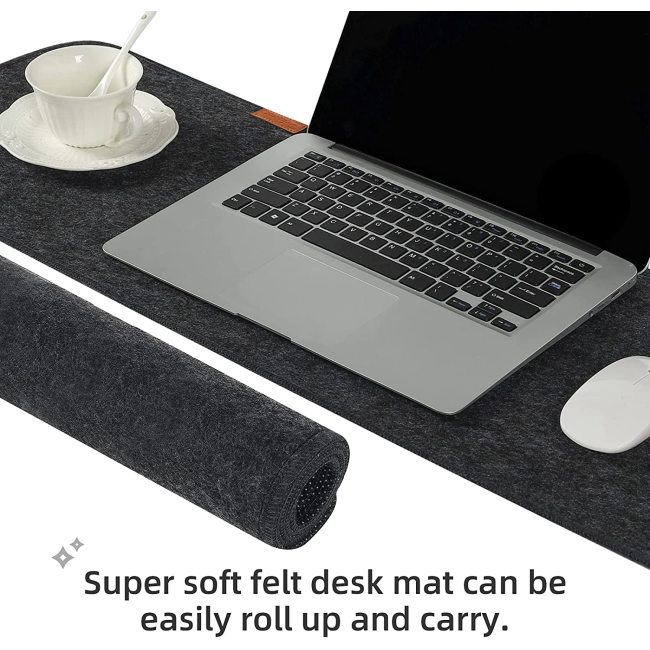 Extra nagy szürke irodai védő billentyűzet egérpad laptop filc íróasztal szőnyeg