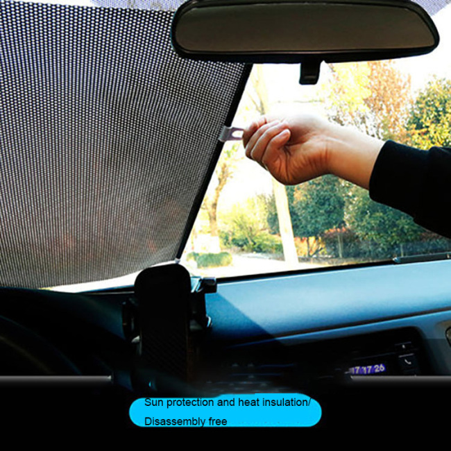 Automobile Sunshade Heat Insulation Auto Rolling Blinds Retractable Side Window Car Sunshades Curtain