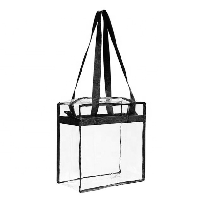 Amazon Best Seller New Trendy Clear Bags Transparent Tote Bag Women Hand Shopper Bag with Adjustable Strap