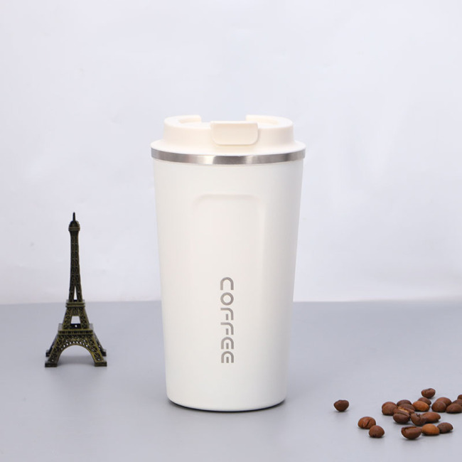 Vaso de café de doble pared con aislamiento al vacío de alta calidad para ir tazas de café reutilizables de acero inoxidable