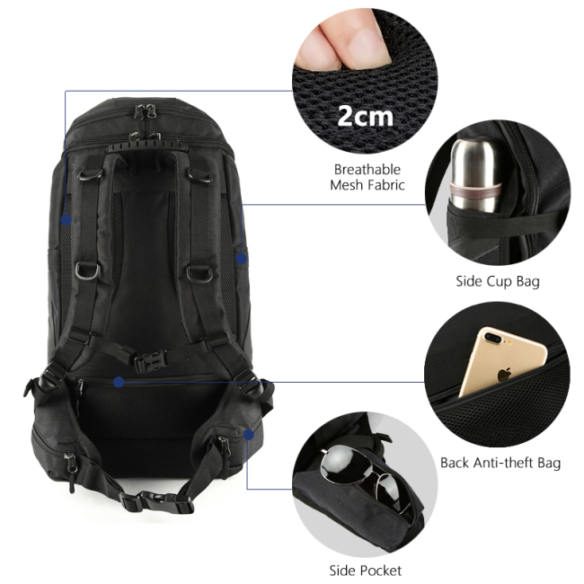 Ozuko D9008 Waterproof Laptop Fashion Outdoor Sport  Traveling Men Travel Backpack