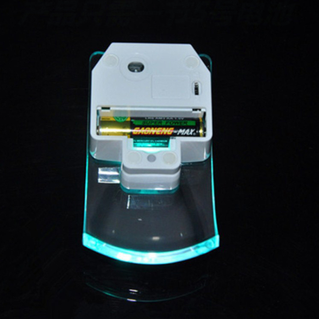 Átlátszó optikai egér divat Kreatív, színes fényben villogó USB vezeték nélküli egér Számítógép-tartozékok