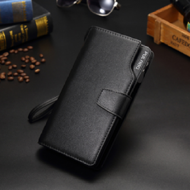 Hot sell Card Holder Multi Function Man Leather Long Wallet