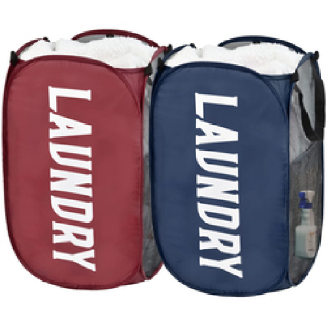 Collapsible Laundry Basket with Carry Handles Popup Laundry Hamper for Kids Room