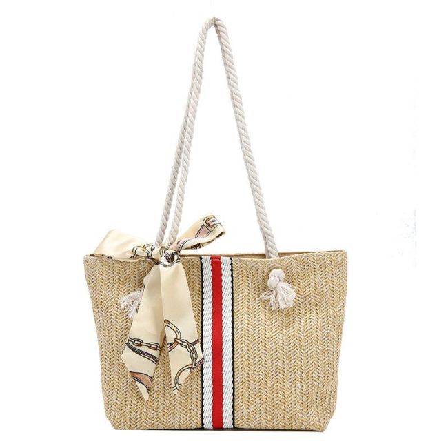 New Style Straw Women Summer Beach Bag Fashion Shoulder Tote Bags Ladies Handbag Leisure Vacation Travel Bag