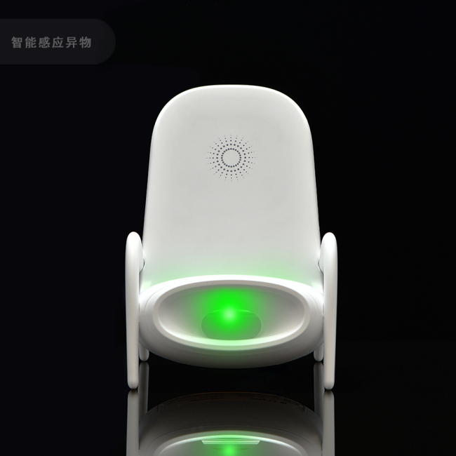 Portable Mini Chair 10w Wireless Charger Fast Charging Custom Logo Mobile Cell Phone Charger Phone Holder