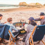 Home Garden Beach Lawn Travel Portable Canvas Picnic BBQ Tables Folding Camping Table