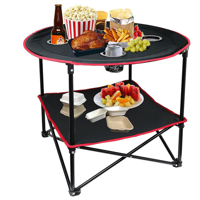 Otthon Kert Tengerpart Gyep Utazás Hordozható vászon Piknik Grill asztalok Összecsukható kempingasztal