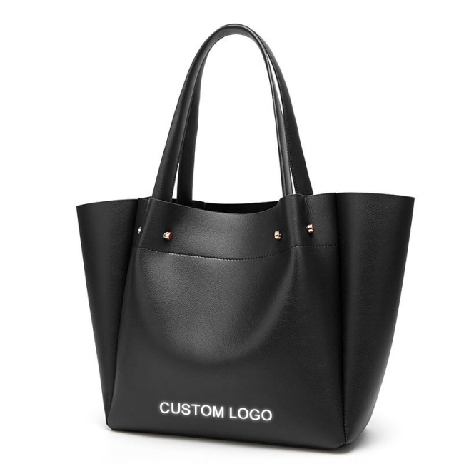 Gyártó testreszabása logó Női kézitáskák Elegáns tervezői pénztárcák és kézitáskák Luxus női nagy bőr táska