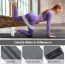 Atacado faixa de resistência de espólio cinza com logotipo personalizado para exercícios de tecido de quadril faixa de loop de treino de fitness para academia de ioga
